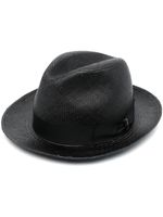 Borsalino chapeau à détail de nœud - Noir