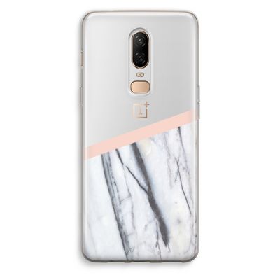 A touch of peach: OnePlus 6 Transparant Hoesje