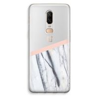 A touch of peach: OnePlus 6 Transparant Hoesje