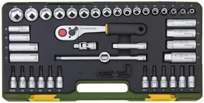 PROXXON Wrench set 3/8"44pcs with club ratchet