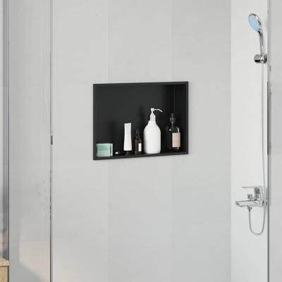 Douche Niche Zwart 45 x 30 x 9.5 cm Roestvrij staal