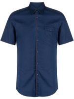 Gucci chemise à coutures contrastantes - Bleu - thumbnail