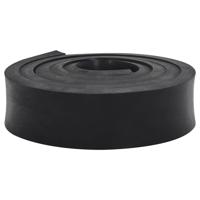 VidaXL Rubberen rand voor sneeuwploeg 250x8x2 cm zwart