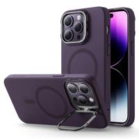 iPhone 14 Pro Max Cloud Soft Case with Stash Stand (HaloLock) - Purple