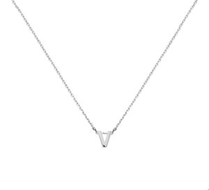 TFT Zilveren Ketting Letter V 1,1 mm x 41-45 cm