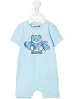 Moschino Kids grenouillère à motif ourson - Bleu