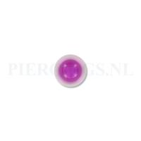 Balletje 1.6 mm acryl ufo paars 6 mm