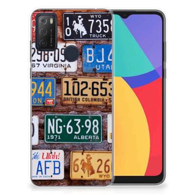 Alcatel 1S (2021) | Siliconen hoesje | met foto Kentekenplaten