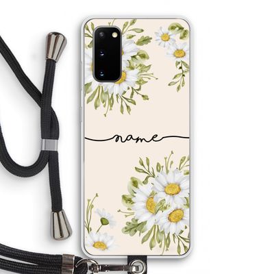 Daisies: Samsung Galaxy S20 Transparant Hoesje met koord