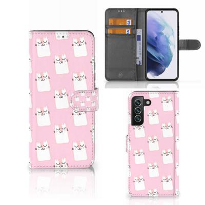 Samsung Galaxy S22 Plus | Telefoonhoesje | Met pasjeshouder | Sleeping Cats