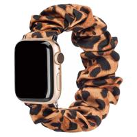 Apple Watch Nylon Scrunchie Band - Panter Bruin - 44, 45, 46 & 49mm - ML