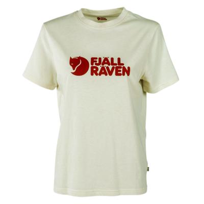 Fjällräven Dames T-Shirt Logo Tee W, chalk white, Maat: XL