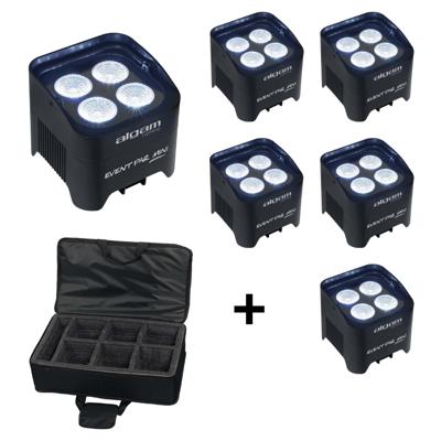 Algam Lighting 4x Eventpar Mini + flightbag