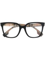 Burberry Eyewear lunettes de vue carrées à motif Vintage Check - Noir - thumbnail