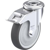 Blickle LER-PATH 125KF-FI Zwenkwiel met rem Wieldiameter: 125 mm Draagvermogen (max.): 150 kg 1 stuk(s)
