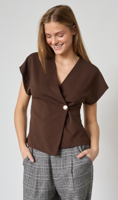 Sisters Point Gilet Gevela-Ve | D. Chocolate