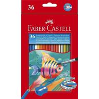 Faber Castell FC-114437 Aquarelpotloden + Slijper en Penseel 36 Stuks - thumbnail