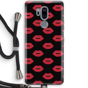 Lips: LG G7 Thinq Transparant Hoesje met koord