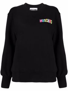 Moschino sweat à logo brodé - Noir