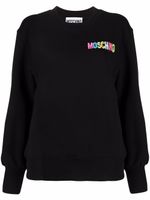 Moschino sweat à logo brodé - Noir