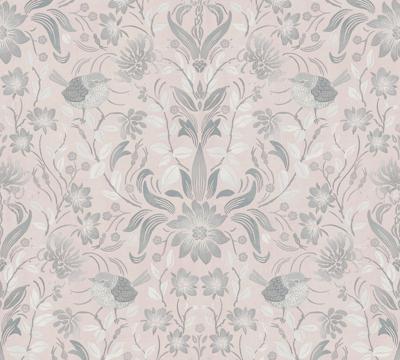 AS Creation Maison Charme - Rose - Vogel - 390752