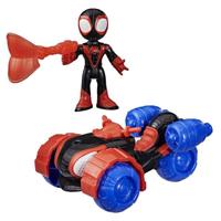 Spidey Techno-Quad voertuig en 7,5 cm Miles "Spin" Morales figuur met accessoire, geschikt voor kinderen vanaf 3 jaar, Marvel Spidey and Extraordinary Friends