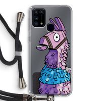 Lama: Samsung Galaxy M31 Transparant Hoesje met koord