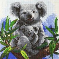 Craft Buddy Crystal Art Koala's 30x30 cm Craft Buddy Crystal Art Koala's 30x30 cm