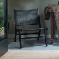 WOOOD Outdoor Fauteuil 'Puk' kleur Zwart WOOOD Outdoor Fauteuil 'Puk' kleur Zwart