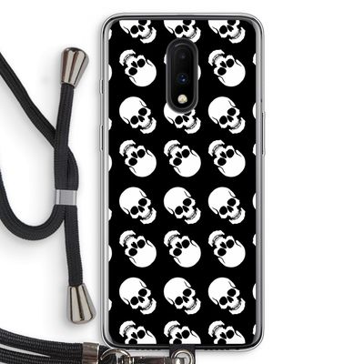 Musketon Skulls: OnePlus 7 Transparant Hoesje met koord