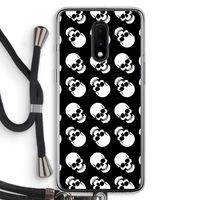 Musketon Skulls: OnePlus 7 Transparant Hoesje met koord