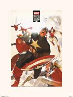 Kunstdruk Marvel 80 Years Avengers 30x40cm