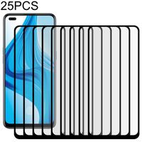 Voor OPPO F17 Pro 25 PCS Full Glue Full Screen Tempered Glass Film