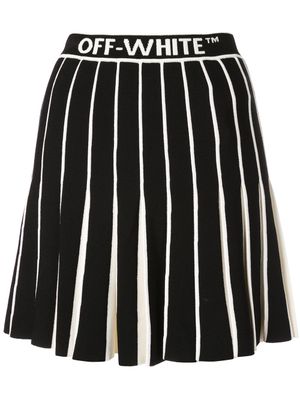 Off-White minijupe plissée - Noir