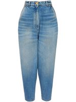 Balmain jean cigarette à taille haute - Bleu - thumbnail