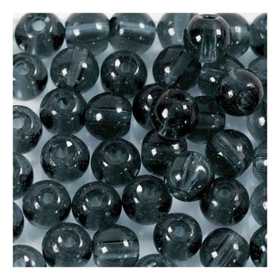 Creativ Company Glas kralen grijs, 45st.