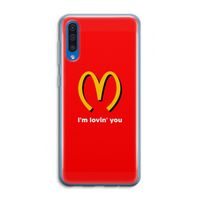 I'm lovin' you: Samsung Galaxy A50 Transparant Hoesje