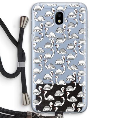 Zwanen: Samsung Galaxy J5 (2017) Transparant Hoesje met koord
