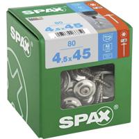 SPAX 4577000450456 Spengler-schroef 4.5 mm 45 mm T-STAR plus RVS A2 80 stuk(s)