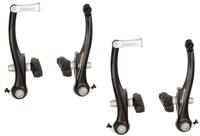 Saccon v-brake set voor en achter aluminium zwart