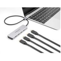 Delock 64231 USB 10 Gbps USB Type-C Hub met 4 x USB Type-C female met 35cm aansluitkabel - thumbnail