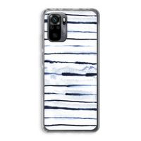 Ink Stripes: Xiaomi Redmi Note 10 Pro Transparant Hoesje
