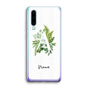 Green Brush: Huawei P30 Transparant Hoesje
