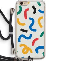 Illustratieve pop 2: iPhone 6 PLUS / 6S PLUS Transparant Hoesje met koord