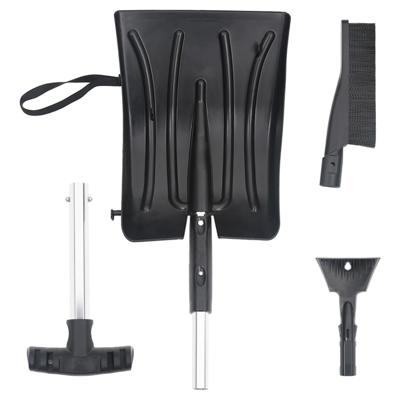 VidaXL 3-in-1 sneeuwschepset aluminium zwart