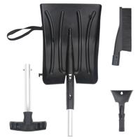 VidaXL 3-in-1 sneeuwschepset aluminium zwart VidaXL 3-in-1 sneeuwschepset aluminium zwart