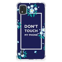 Nokia C2 2nd Edition Anti Shock Case Flowers Blue DTMP - thumbnail