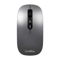 Wireless muis CoolBox COO-MOU-W02-G Grijs 1600 dpi