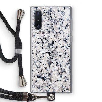 Gespikkelde marmer: Samsung Galaxy Note 10 Transparant Hoesje met koord