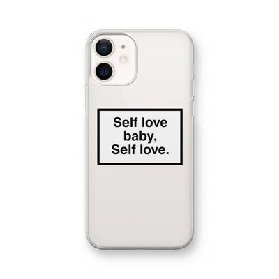 Self love: iPhone 12 Transparant Hoesje